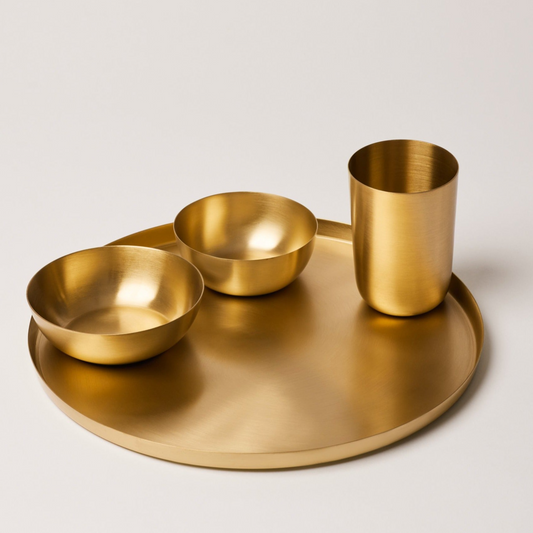 Brass Dinner Set