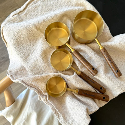 Wooden Measuring Cups and Spoons